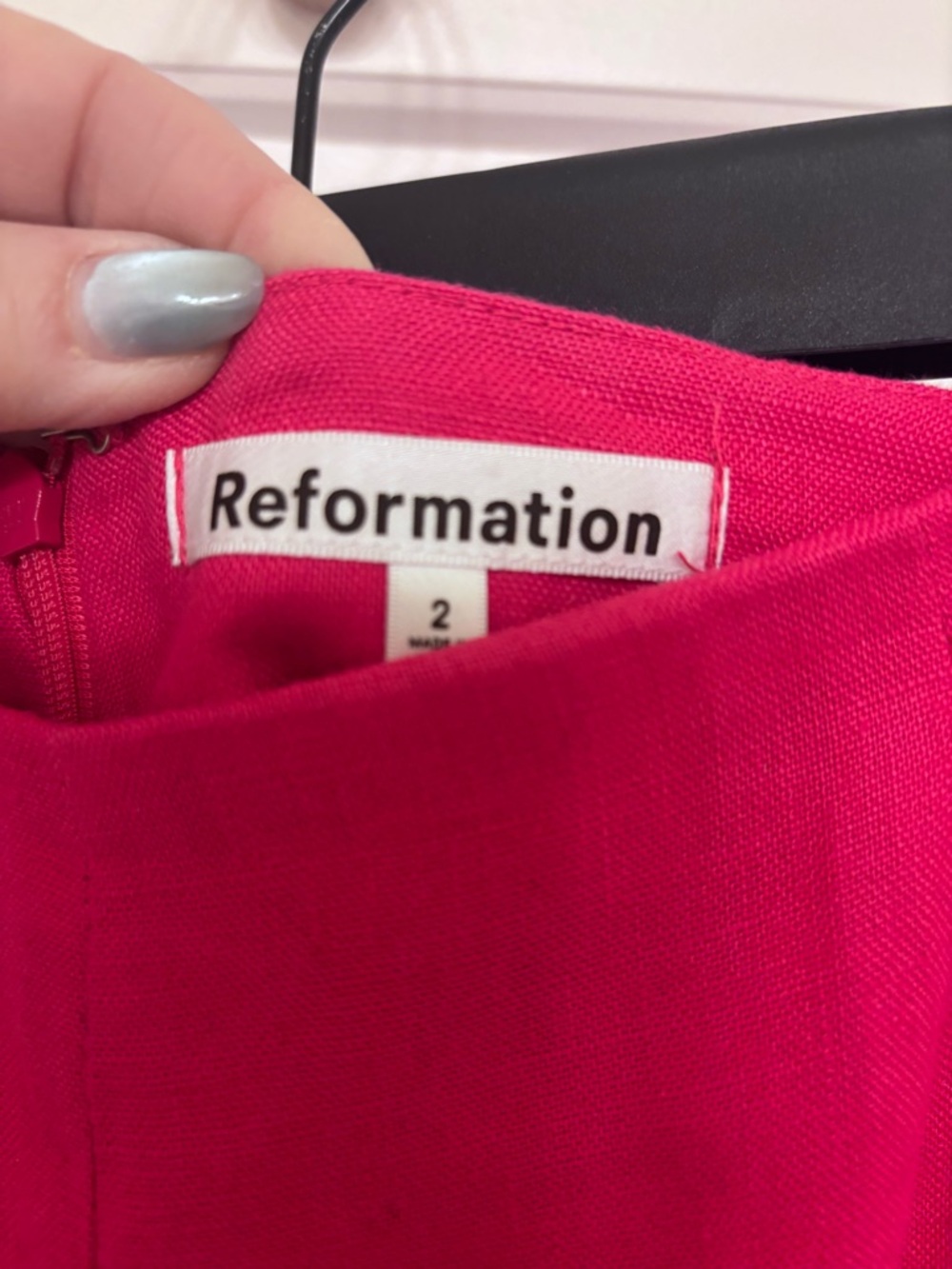 Reformation Hot Pink Cropped Pants size 2